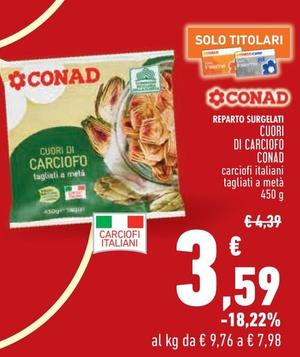Offerta per Conad - Cuori Di Carciofo a 3,59€ in Conad City