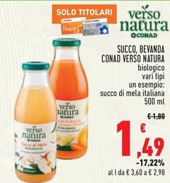 Offerta per Conad Verso Natura - Succo, Bevanda a 1,49€ in Conad City
