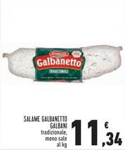 Offerta per Galbani - Salame Galbanetto a 11,34€ in Conad Superstore