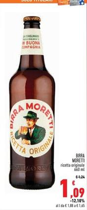 Offerta per Moretti - Birra a 1,09€ in Conad Superstore