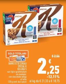 Offerta per Kelloggs - Barrette Di Cereali Special K a 2,25€ in Conad Superstore