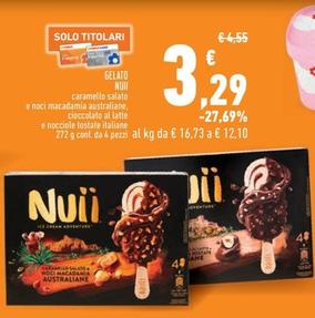 Offerta per Nuii - Gelato a 3,29€ in Conad Superstore