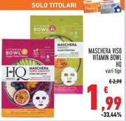 Offerta per Hq - Maschera Viso Vitamin Bowl  a 1,99€ in Conad Superstore