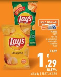 Offerta per Lay's - Patatine a 1,29€ in Conad Superstore