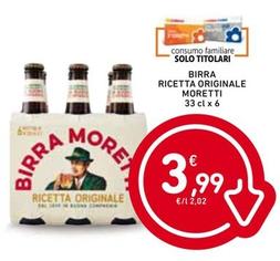 Offerta per Moretti - Birra Ricetta Originale a 3,99€ in Spazio Conad