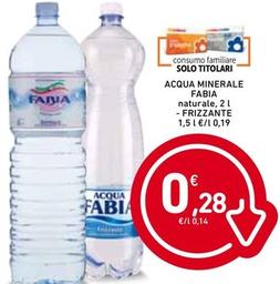 Offerta per Fabia - Acqua Minerale a 0,28€ in Spazio Conad