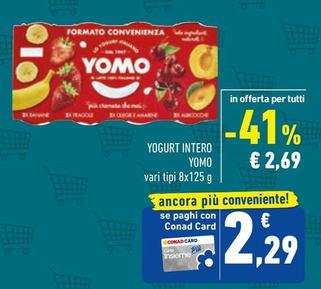 Offerta per Yomo - Yogurt Intero a 2,69€ in Conad