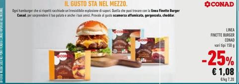 Offerta per Conad - Finette Burger  a 1,08€ in Conad