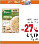 Offerta per Knorr - Risotti a 1,19€ in Conad