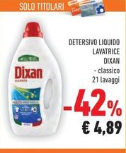 Offerta per Dixan - Detersivo Liquido Lavatrice a 4,89€ in Conad City