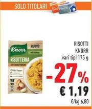 Offerta per Knorr - Risotti a 1,19€ in Conad City