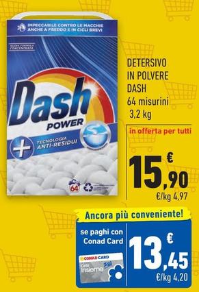 Offerta per Dash - Detersivo In Polvere a 15,9€ in Margherita Conad