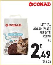 Offerta per Conad - Lettiera Agglomerante Per Gatti a 2,49€ in Margherita Conad