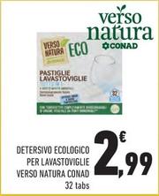 Offerta per Conad - Detersivo Ecologico Per Lavastoviglie Verso Natura a 2,99€ in Margherita Conad