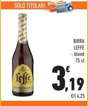 Offerta per Leffe - Birra a 3,19€ in Margherita Conad