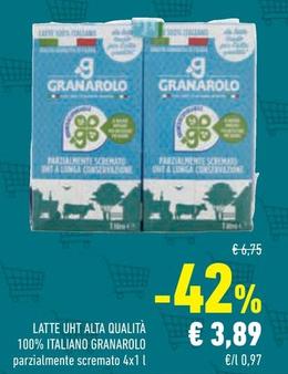 Offerta per Granarolo - Latte UHT Alta Qualità 100% Italiano a 3,89€ in Conad Superstore