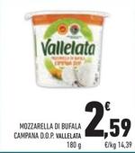 Offerta per Vallelata - Mozzarella Di Bufala Campana D.O.P. a 2,59€ in Conad Superstore