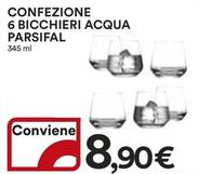 Offerta per Parsifal - Confezione 6 Bicchieri Acqua a 8,9€ in Ipercoop