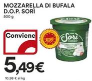 Offerta per  Sorì - Mozzarella Di Bufala D.O.P. a 5,49€ in Ipercoop