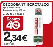 Offerta per Borotalco - Deodoranti a 2,34€ in Ipercoop