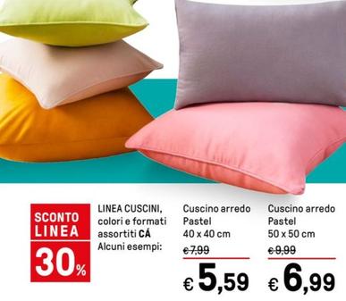 Offerta per Linea Cuscini Cuscino Arredo Pastel a 5,59€ in Iper La grande i