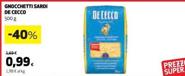 Offerta per De Cecco - Gnocchetti Sardi a 0,99€ in Coop