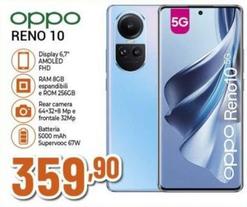 Offerta per Oppo - Reno 10 5g 17 Cm (6.7") Doppia Sim Android 13 Usb Tipo-c 8 Gb 256 Gb 5000 Mah Blu a 359,9€ in Pancani