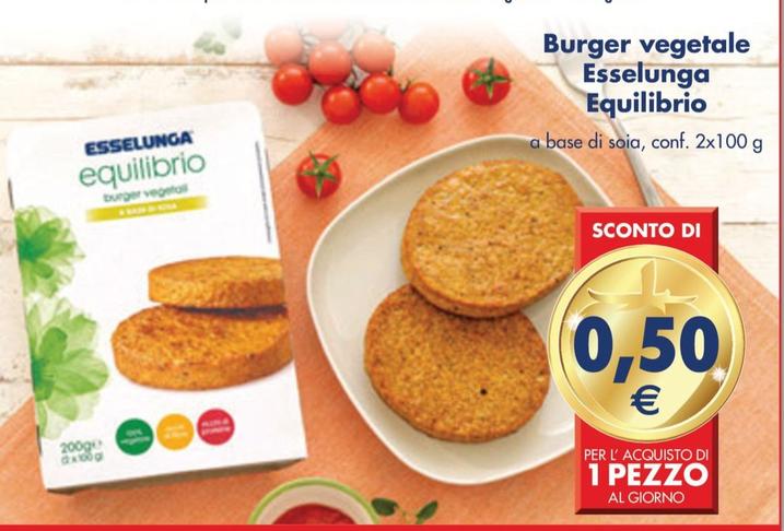 Offerta per Esselunga - Burger Vegetale Equilibrio in Esselunga