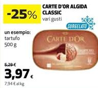 Offerta per Algida - Carte D'or Classic a 3,97€ in Ipercoop