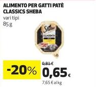 Offerta per Sheba - Alimento Per Gatti Patè Classics a 0,65€ in Ipercoop
