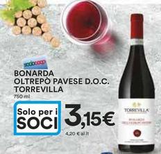 Offerta per Torrevilla - Bonarda Oltrepò Pavese D.O.C.  a 3,15€ in Ipercoop