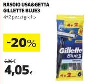 Offerta per Gillette - Rasoio Usa&Getta Blue3 a 4,05€ in Coop