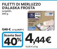 Offerta per Frosta - Filetti Di Merluzzo D'Alaska a 4,44€ in Ipercoop