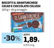 Offerta per Colussi - Biscotti Il Granturchese Cacao E Cioccolato a 1,89€ in Coop