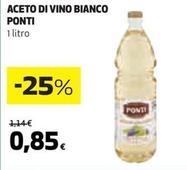 Offerta per Ponti - Aceto Di Vino Bianco a 0,85€ in Coop