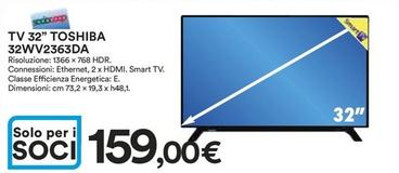 Offerta per Toshiba - Tv 32" 32WV2363DA a 159€ in Ipercoop