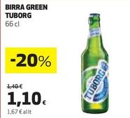 Offerta per Tuborg - Birra Green a 1,1€ in Coop