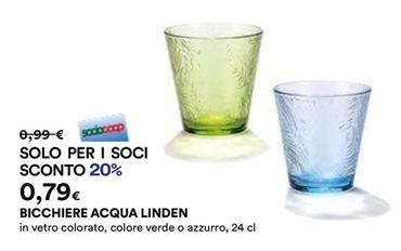 Offerta per Linden - Bicchiere Acqua a 0,79€ in Ipercoop