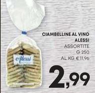 Offerta per Alessi - Ciambelline Al Vino a 2,99€ in Pam