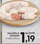Offerta per Salamella Romana a 1,19€ in Panorama
