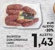 Offerta per Lanzi - Salsiccia Con Cinghiale a 1,43€ in Panorama