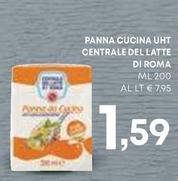 Offerta per Centrale Del Latte Di Roma - Panna Cucina UHT a 1,59€ in Panorama