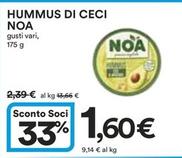 Offerta per Noa - Hummus Di Ceci a 1,6€ in Ipercoop