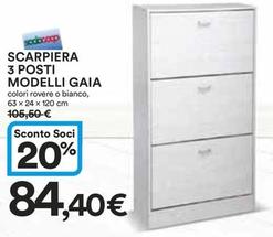 Offerta per Scarpiera 3 Posti Modelli Gaia a 84,4€ in Ipercoop