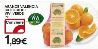 Offerta per Vivi Verde - Arance Valencia Biologiche a 1,89€ in Ipercoop