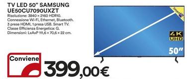 Offerta per Samsung - Tv Led 50" UE50CU7090UXZT  a 399€ in Ipercoop