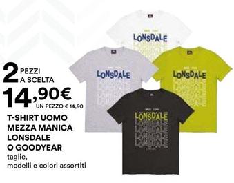 Offerta per Lonsdale O Goodyear - T-Shirt Uomo Mezza Manica a 14,9€ in Ipercoop