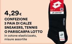 Offerta per Lotto - Confezione 3 Paia Di Calze Sneakers, Tennis O Pariscarpa a 4,29€ in Ipercoop