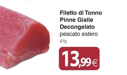 Offerta per Filetto Di Tonno Pinne Gialle Decongelato a 13,99€ in Docks Market