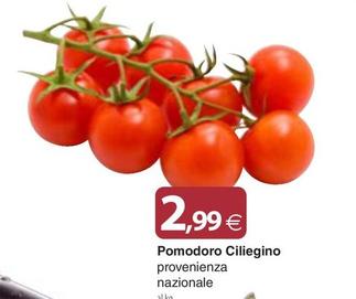 Offerta per Pomodoro Ciliegino Provenienza Nazionale Alka a 2,99€ in Docks Market